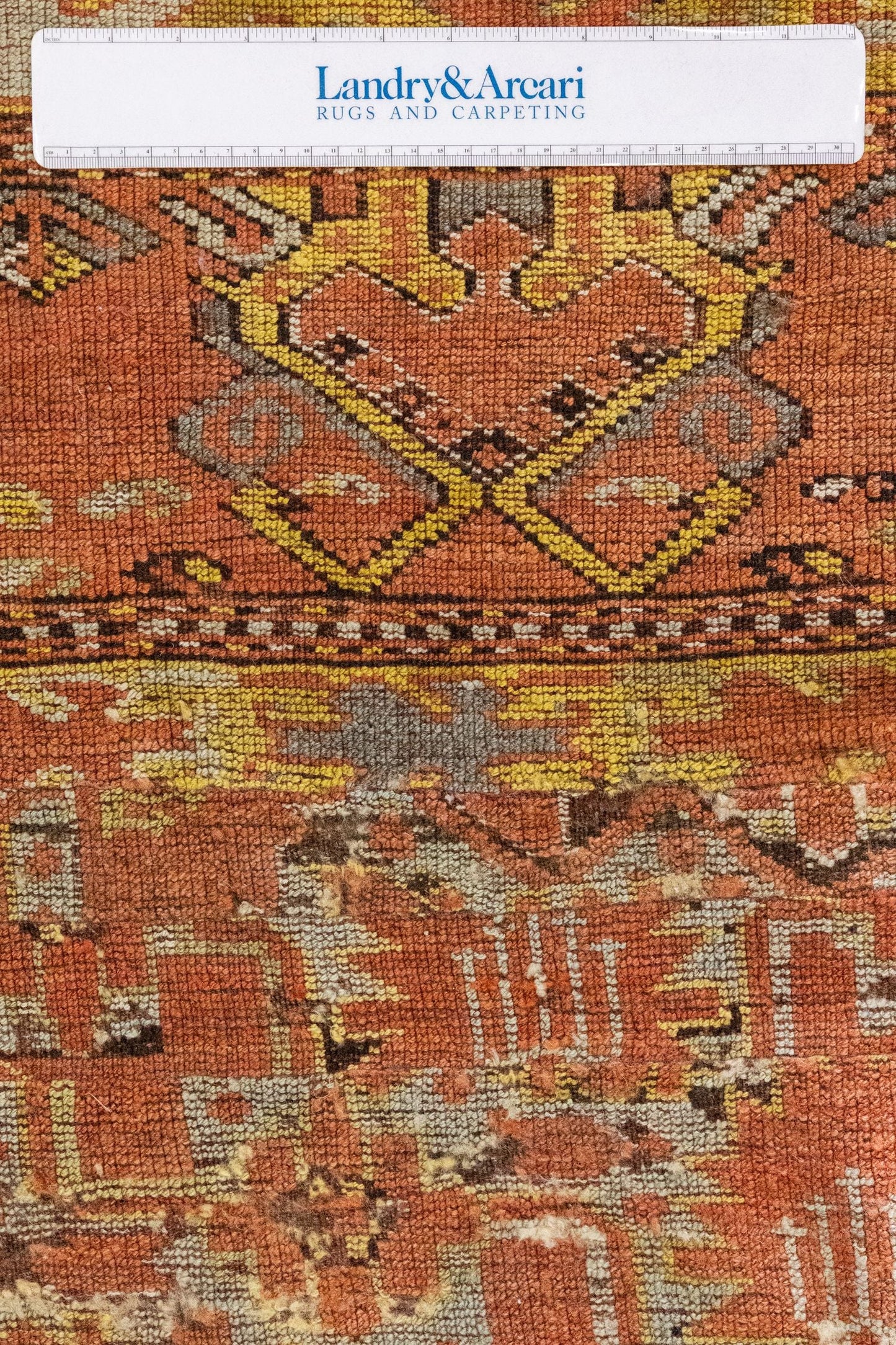 Vintage Beshir Handwoven Tribal Rug, J81412