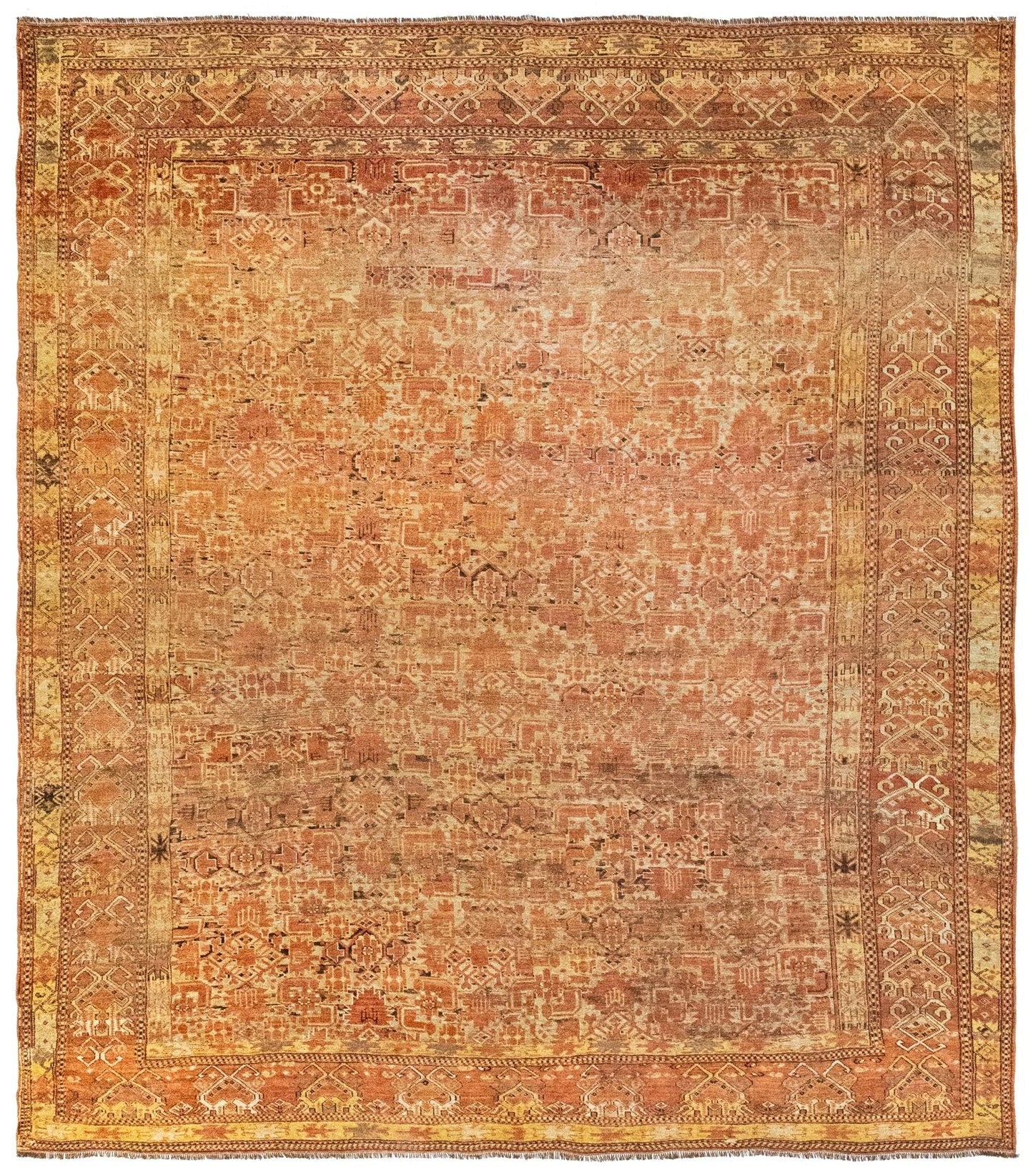 Vintage Beshir Handwoven Tribal Rug