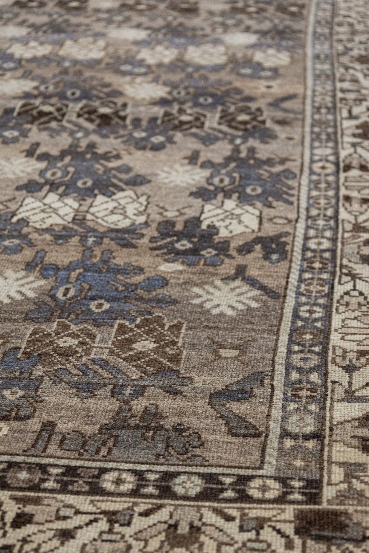 Vintage Bibikabad Handwoven Tribal Rug, J75072