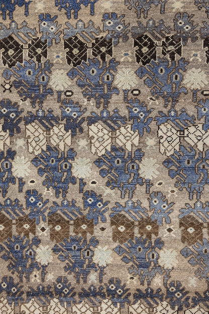Vintage Bibikabad Handwoven Tribal Rug, J75072