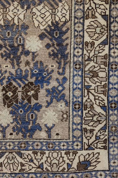 Vintage Bibikabad Handwoven Tribal Rug, J75072