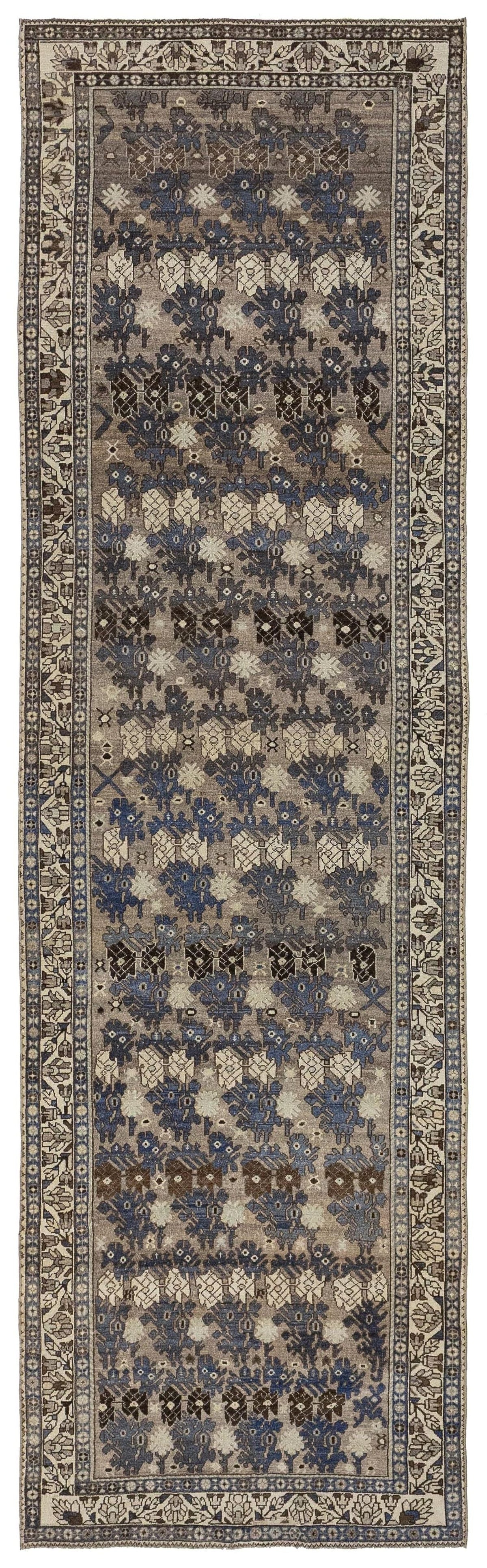 Vintage Bibikabad Handwoven Tribal Rug