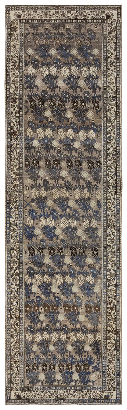 Vintage Bibikabad Handwoven Tribal Rug