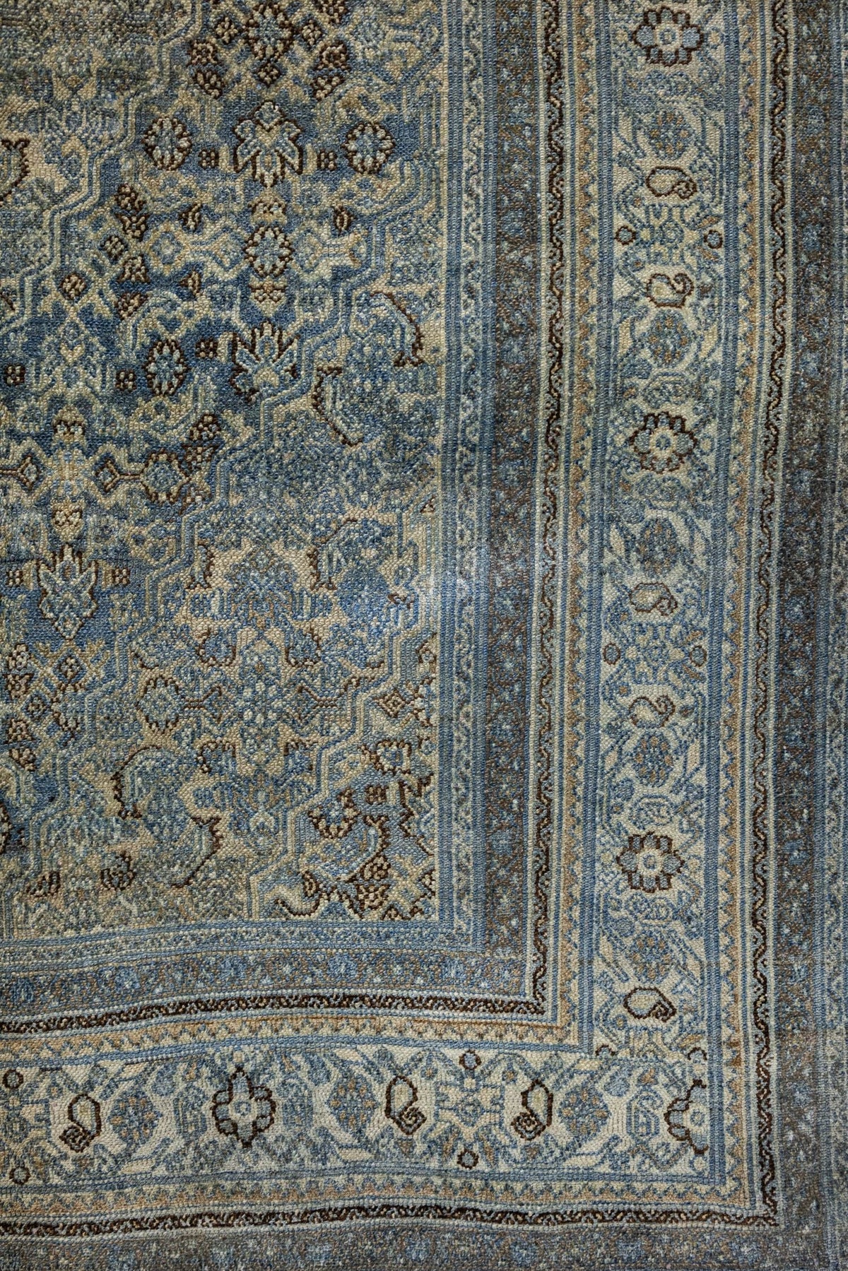 Vintage Bibikabad Handwoven Tribal Rug, J86287