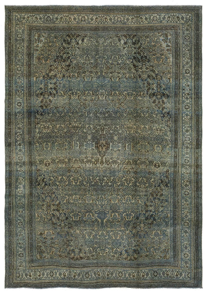 Vintage Bibikabad Handwoven Tribal Rug