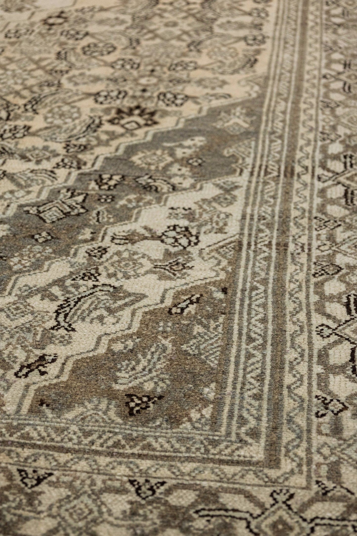 Vintage Bibikabad Handwoven Tribal Rug, J86557