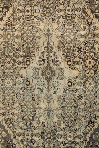 Vintage Bibikabad Handwoven Tribal Rug, J86557