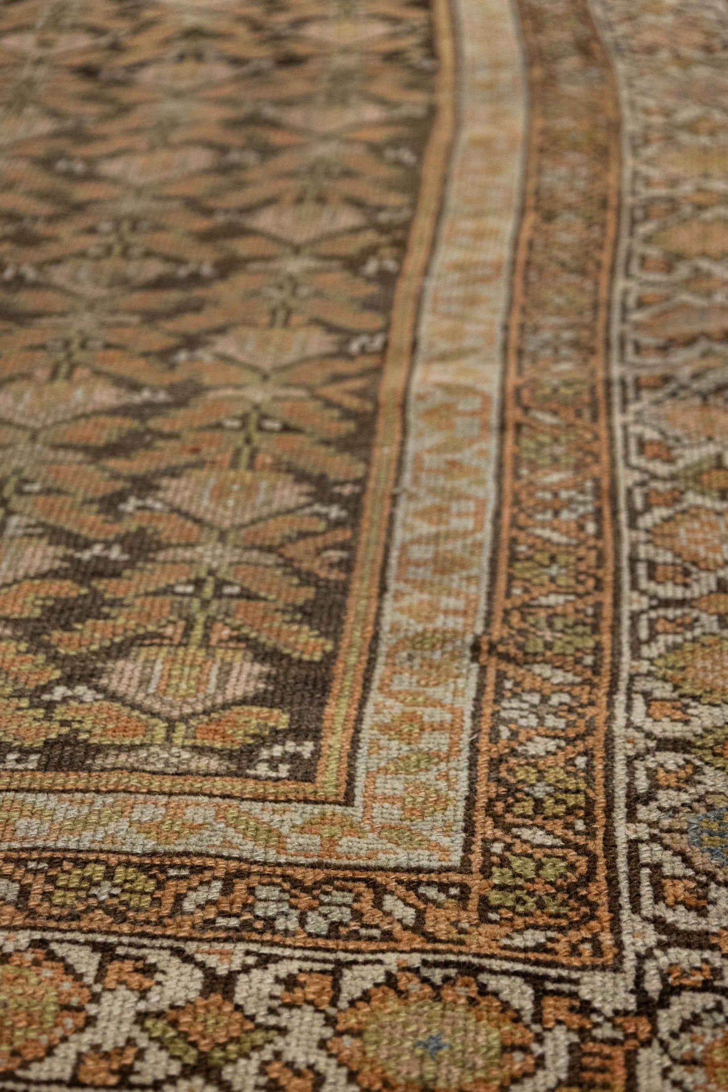 Vintage Bibikabad Handwoven Tribal Rug, J88214