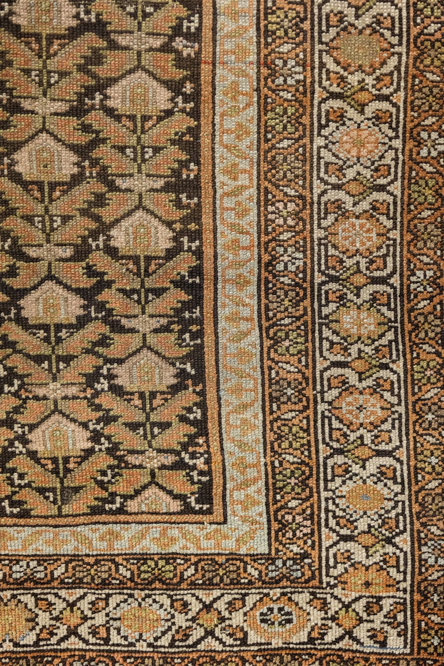 Vintage Bibikabad Handwoven Tribal Rug, J88214