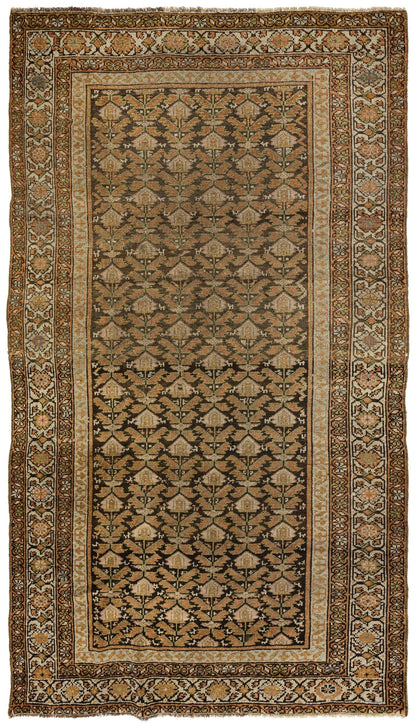 Vintage Bibikabad Handwoven Tribal Rug