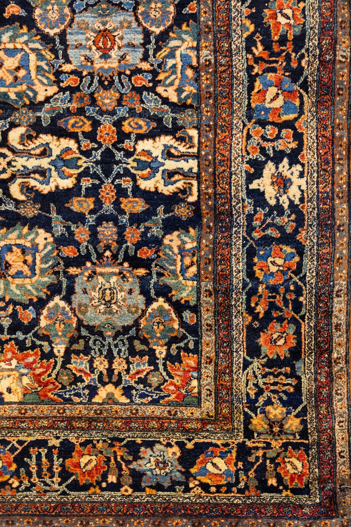 Antique Bibikabad Handwoven Tribal Rug, J89152