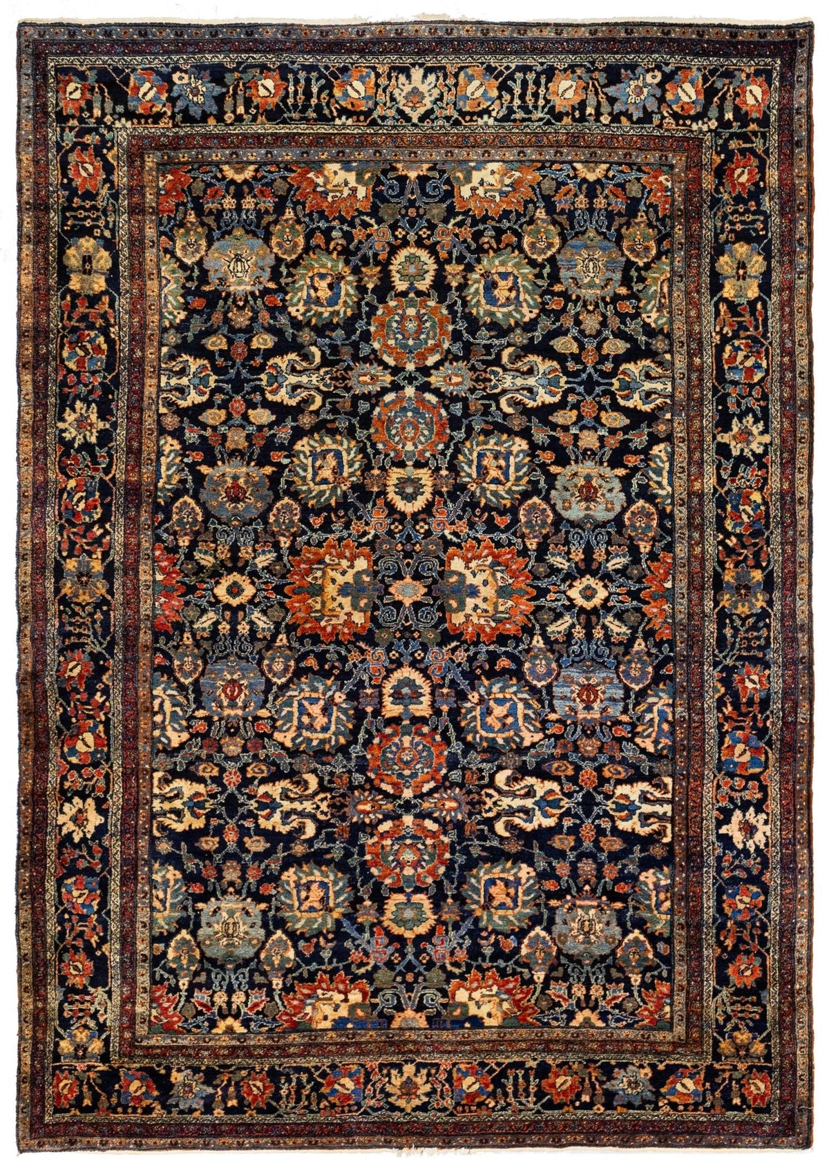 Antique Bibikabad Handwoven Tribal Rug