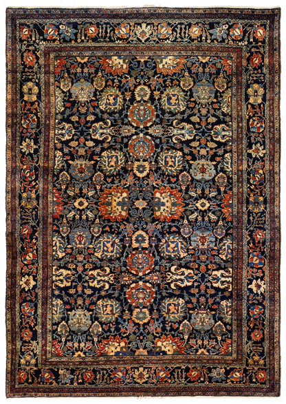Antique Bibikabad Handwoven Tribal Rug