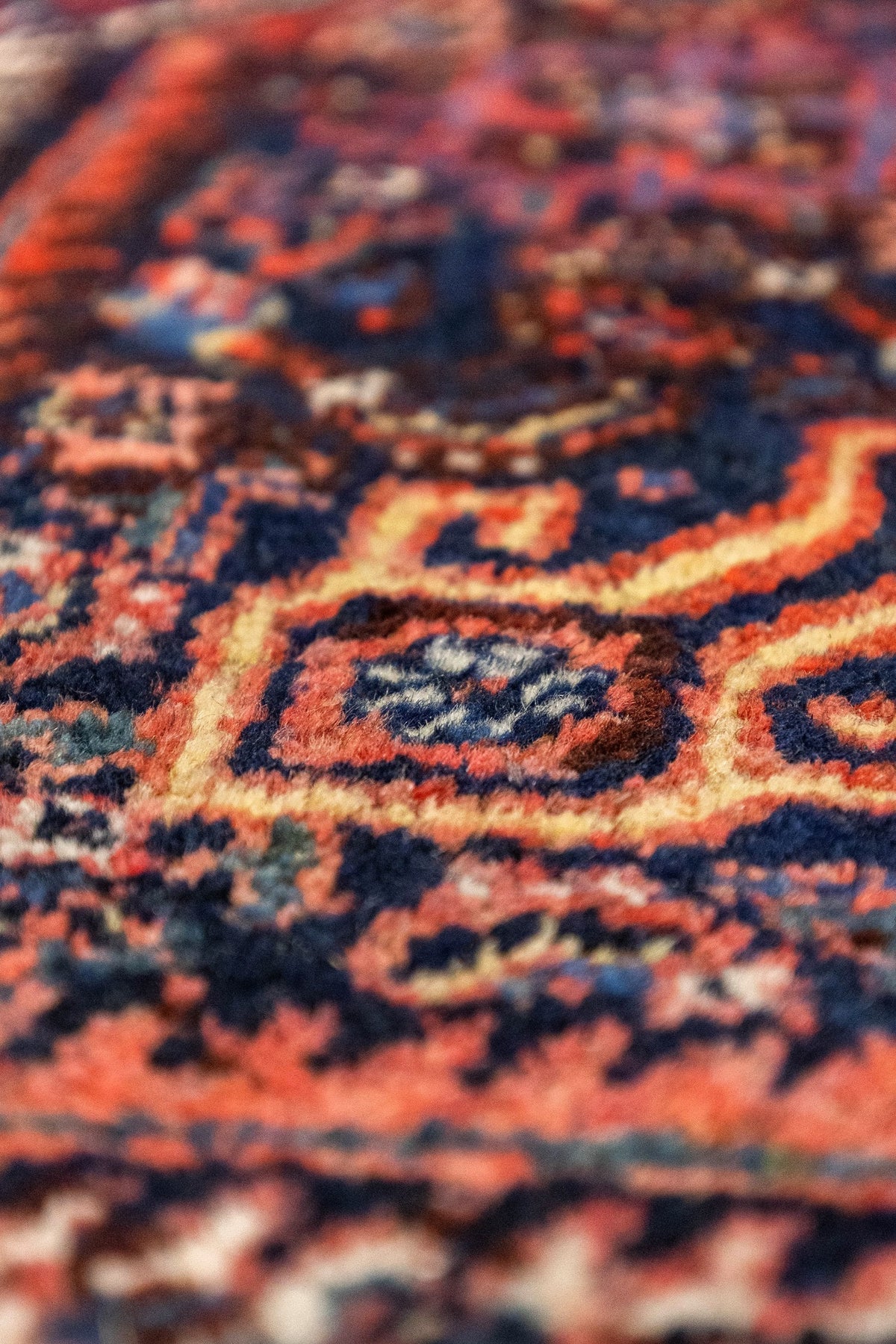 Antique Bibikabad Handwoven Tribal Rug, T86701
