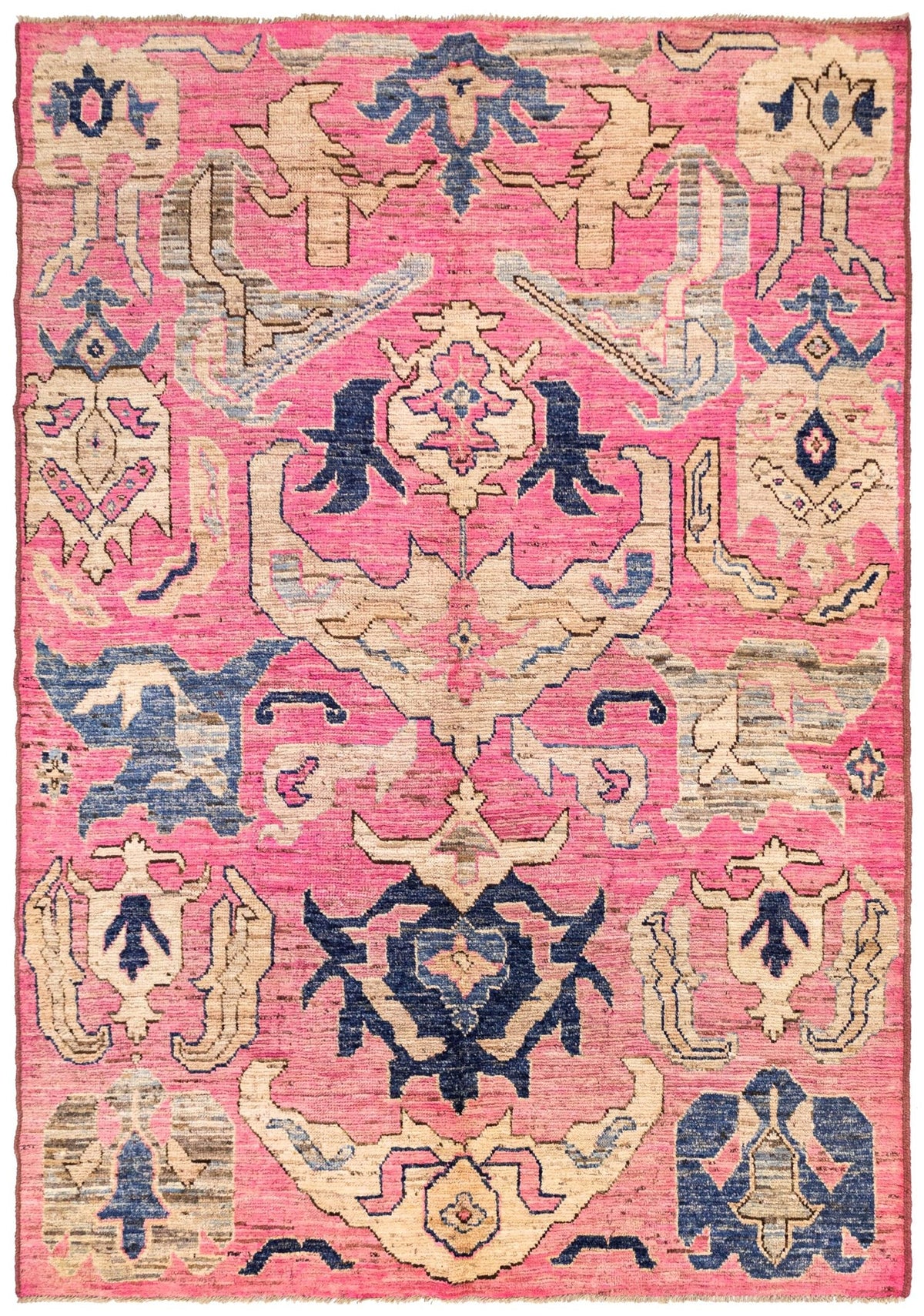 Bidjov Oushak Handwoven Tribal Rug