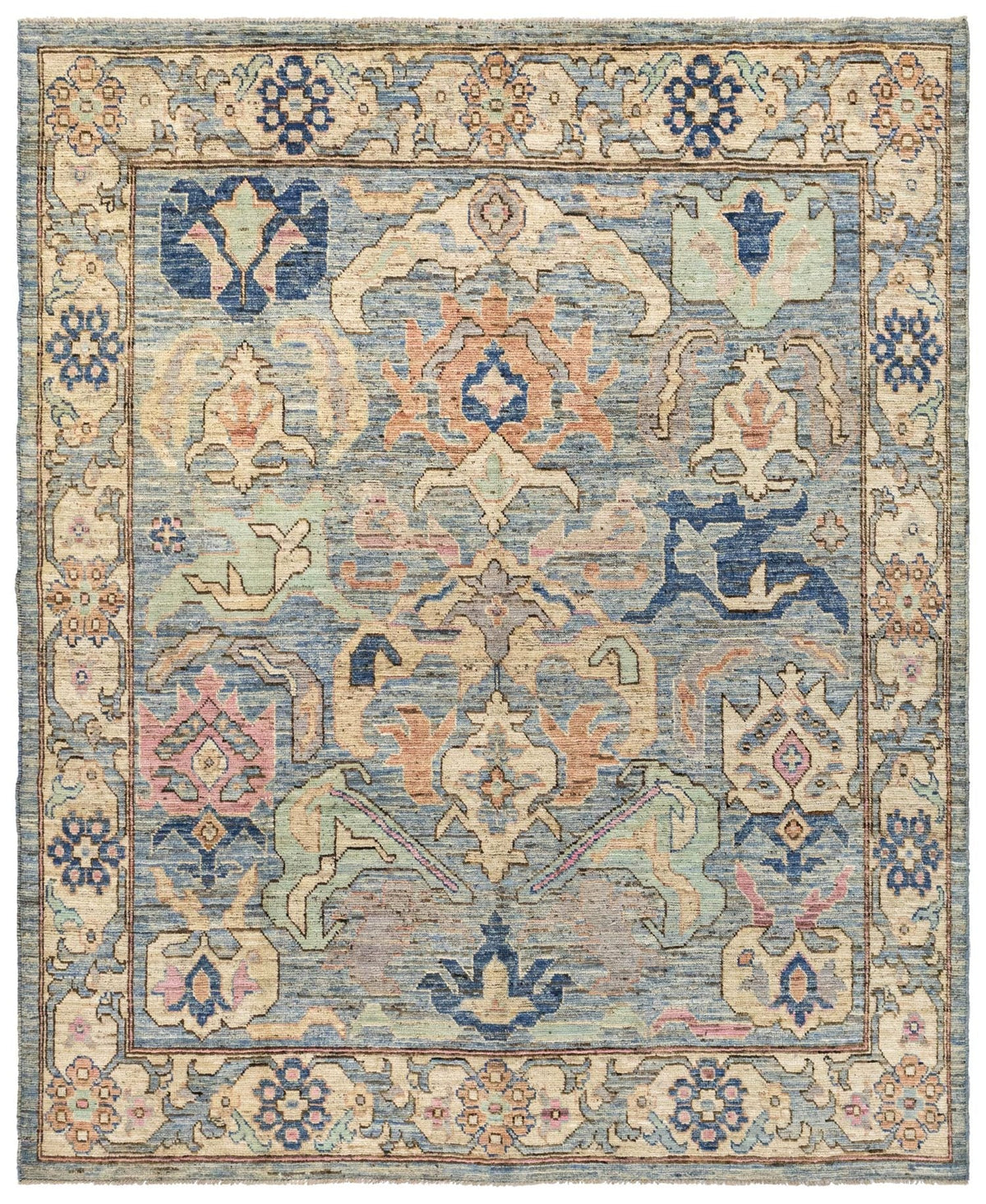 Bidjov Oushak Handwoven Tribal Rug