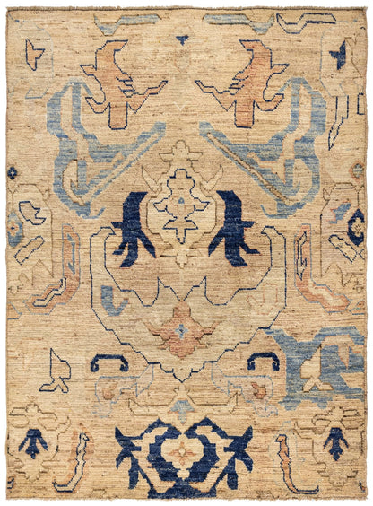 Bidjov Oushak Handwoven Tribal Rug