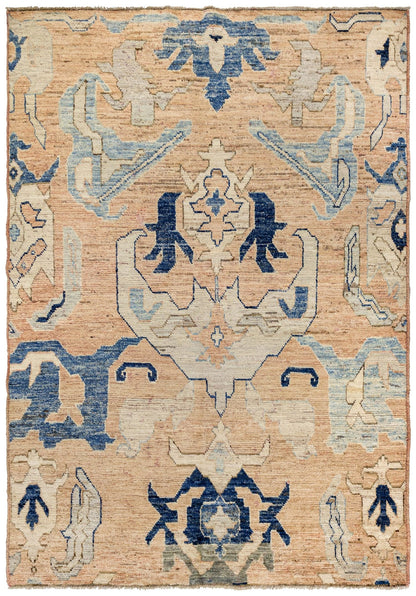 Bidjov Oushak Handwoven Tribal Rug