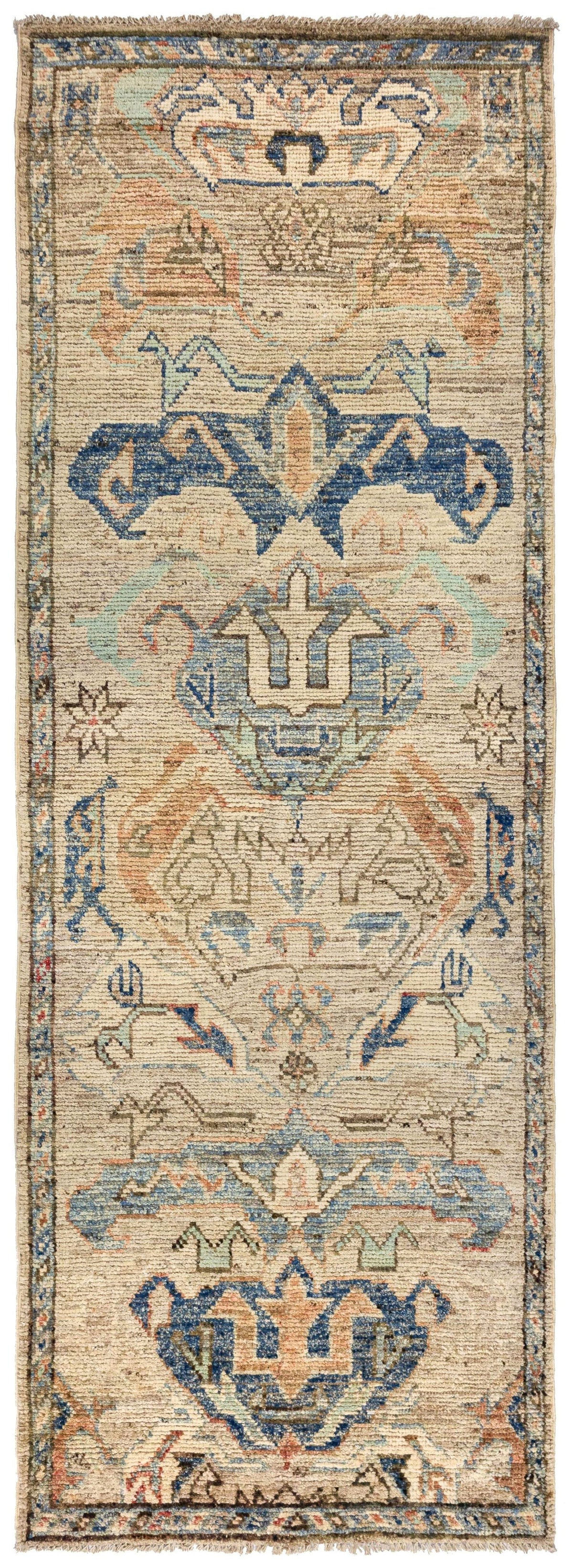Bidjov Oushak Handwoven Tribal Rug