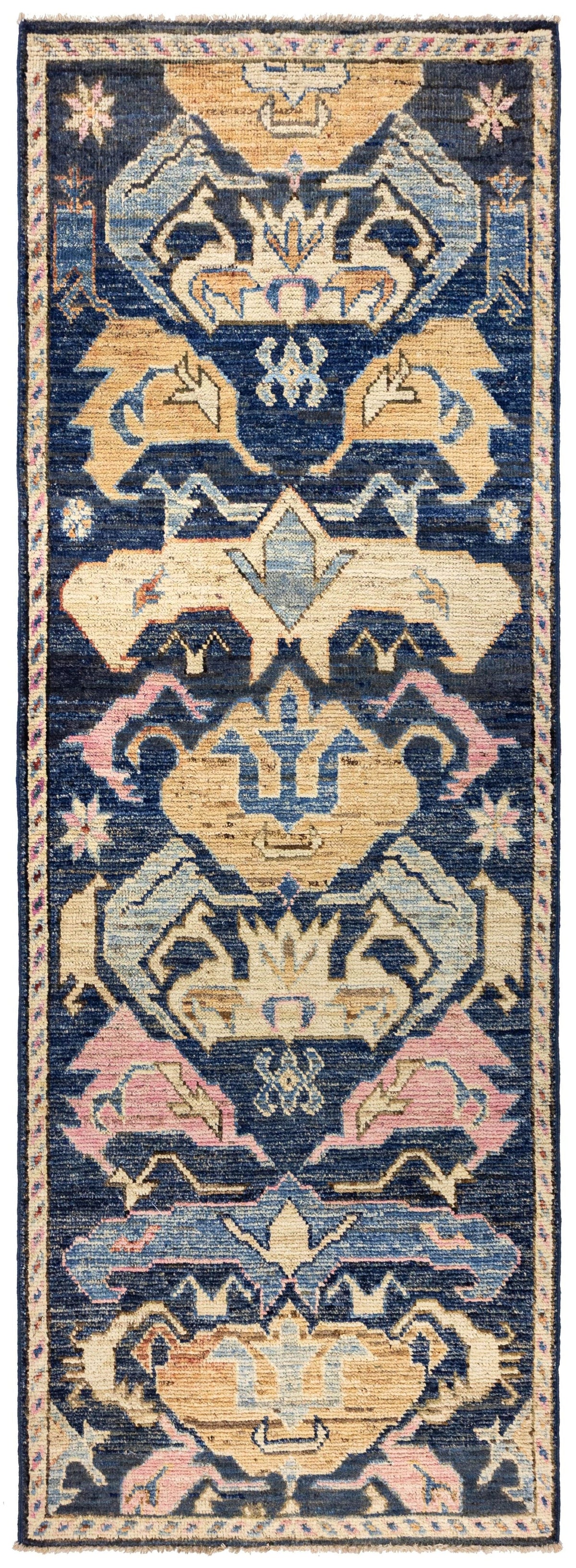 Bidjov Oushak Handwoven Tribal Rug