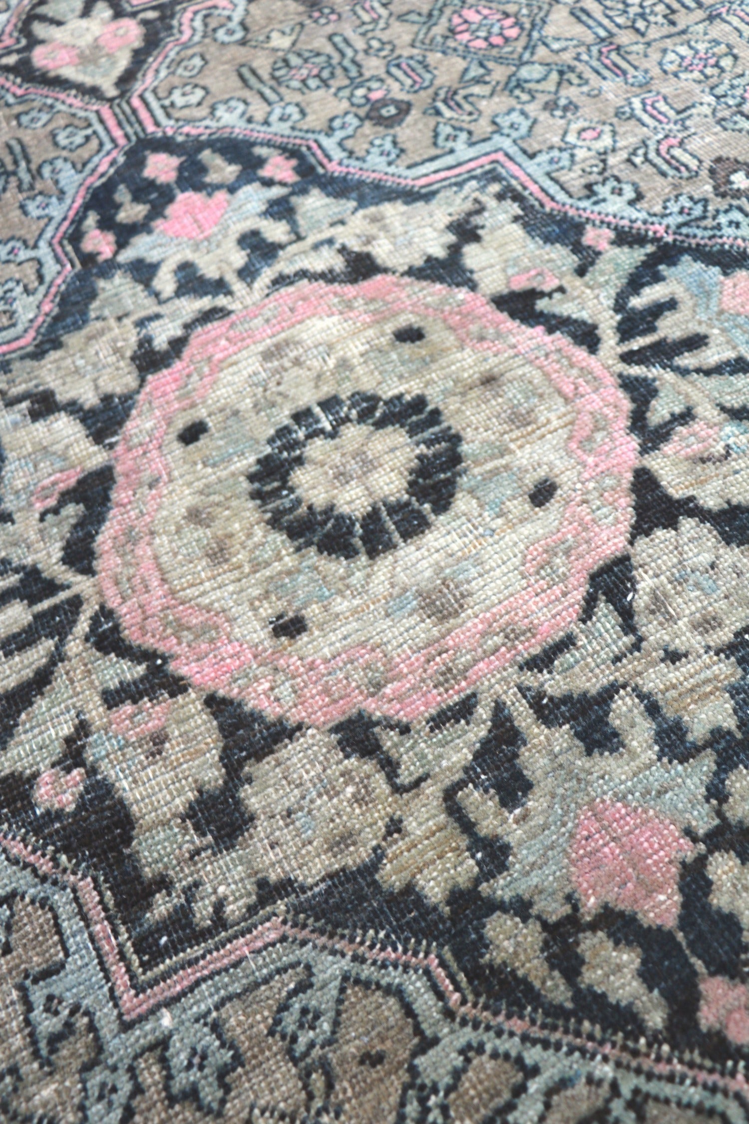 Vintage Bijar Handwoven Tribal Rug, J68984