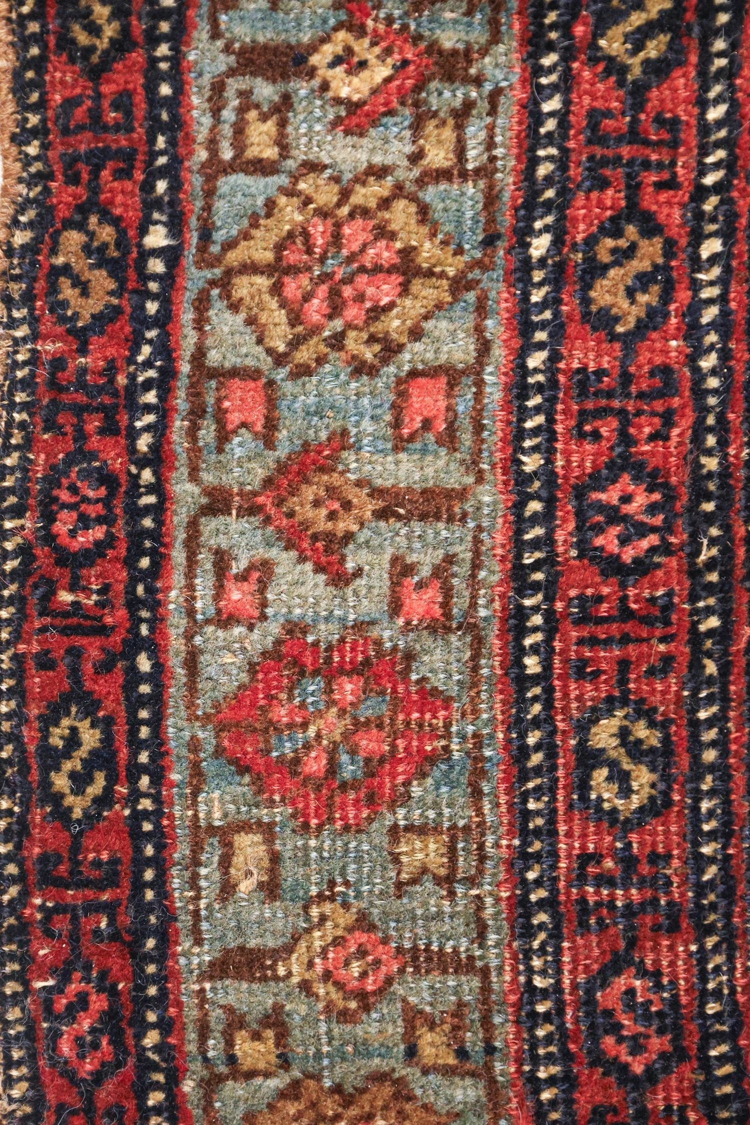 Vintage Bijar Handwoven Tribal Rug, J70369