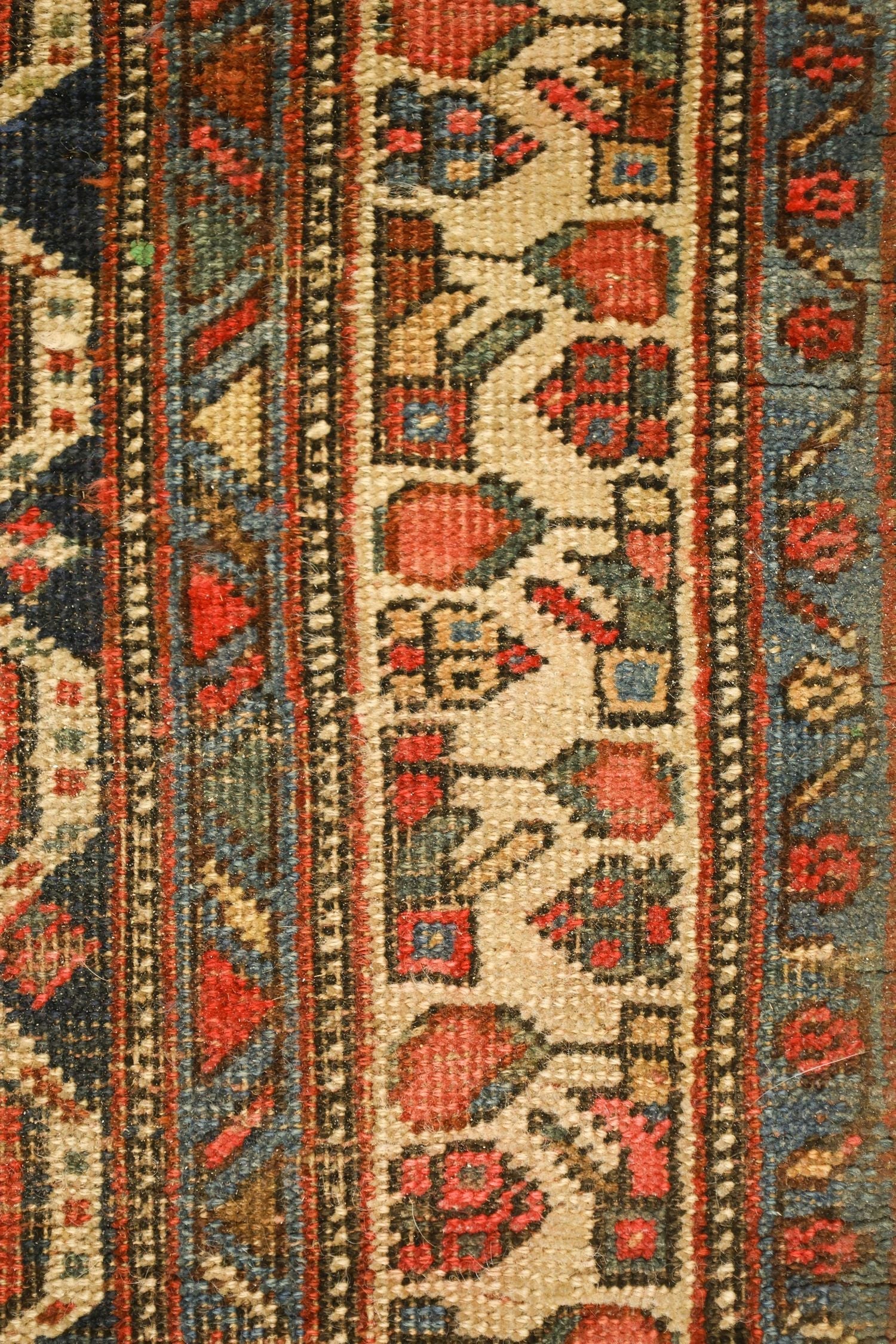 Vintage Bijar Handwoven Tribal Rug, J71243