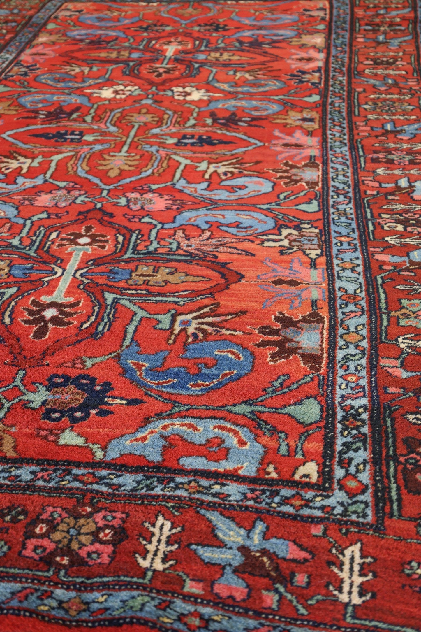 Vintage Bijar Handwoven Tribal Rug, J71247