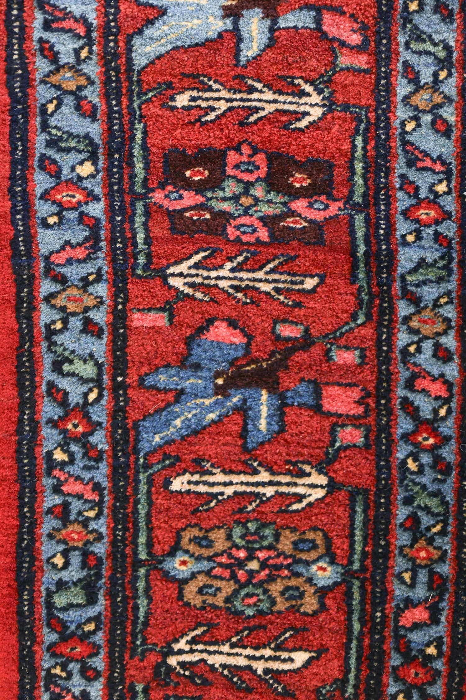 Vintage Bijar Handwoven Tribal Rug, J71247