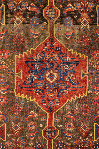 Antique Bijar Handwoven Tribal Rug, J73851