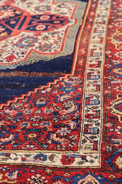 Vintage Bijar Handwoven Tribal Rug, J78949