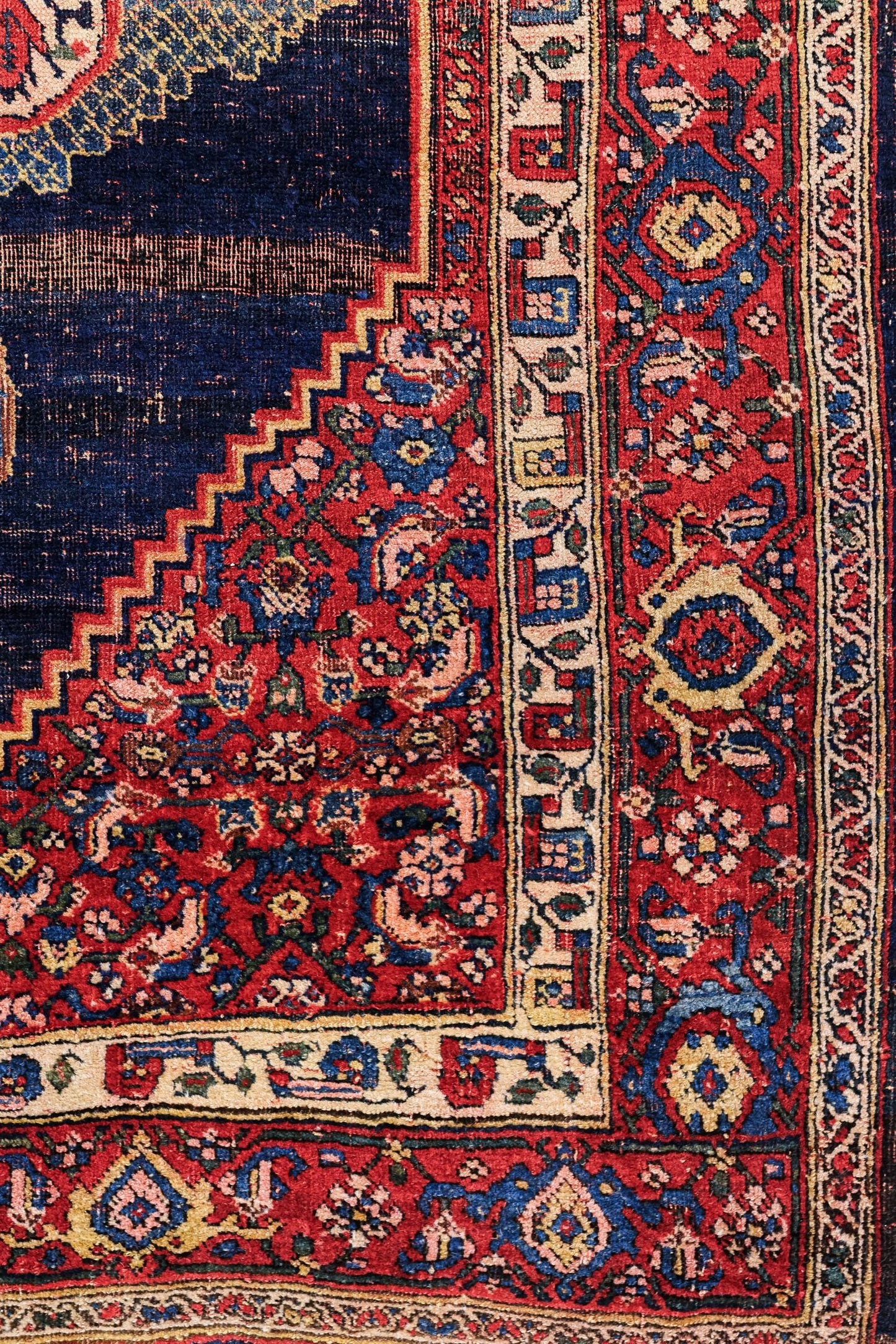 Vintage Bijar Handwoven Tribal Rug, J78949