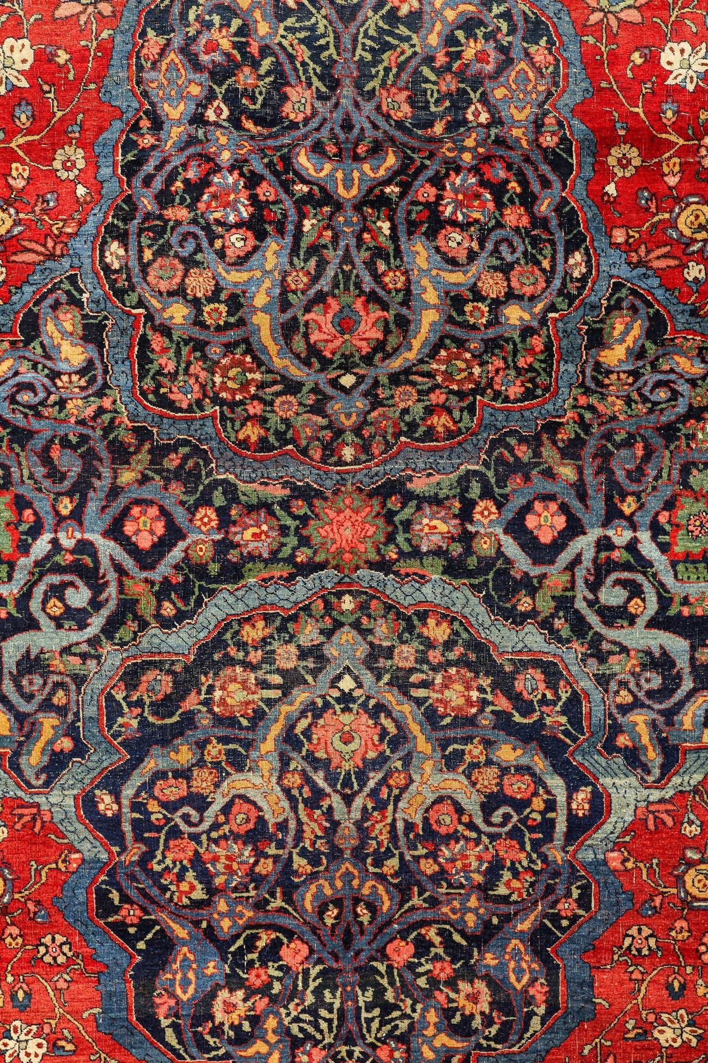 Antique Bijar Handwoven Tribal Rug, J79403