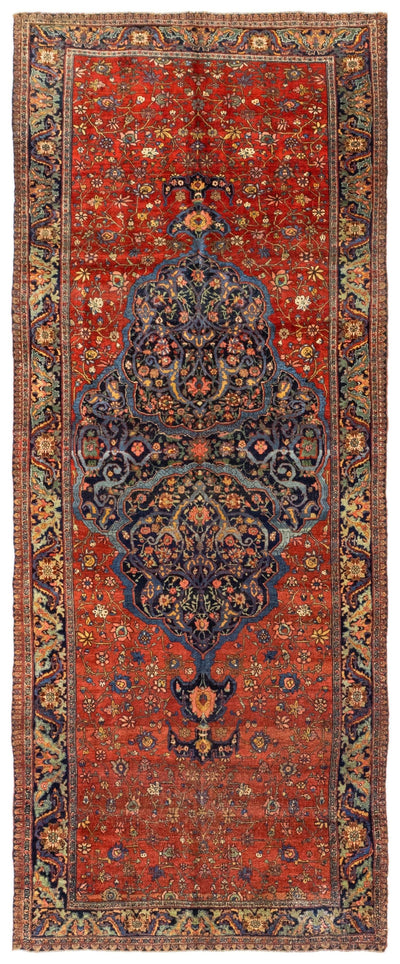 Antique Bijar Handwoven Tribal Rug