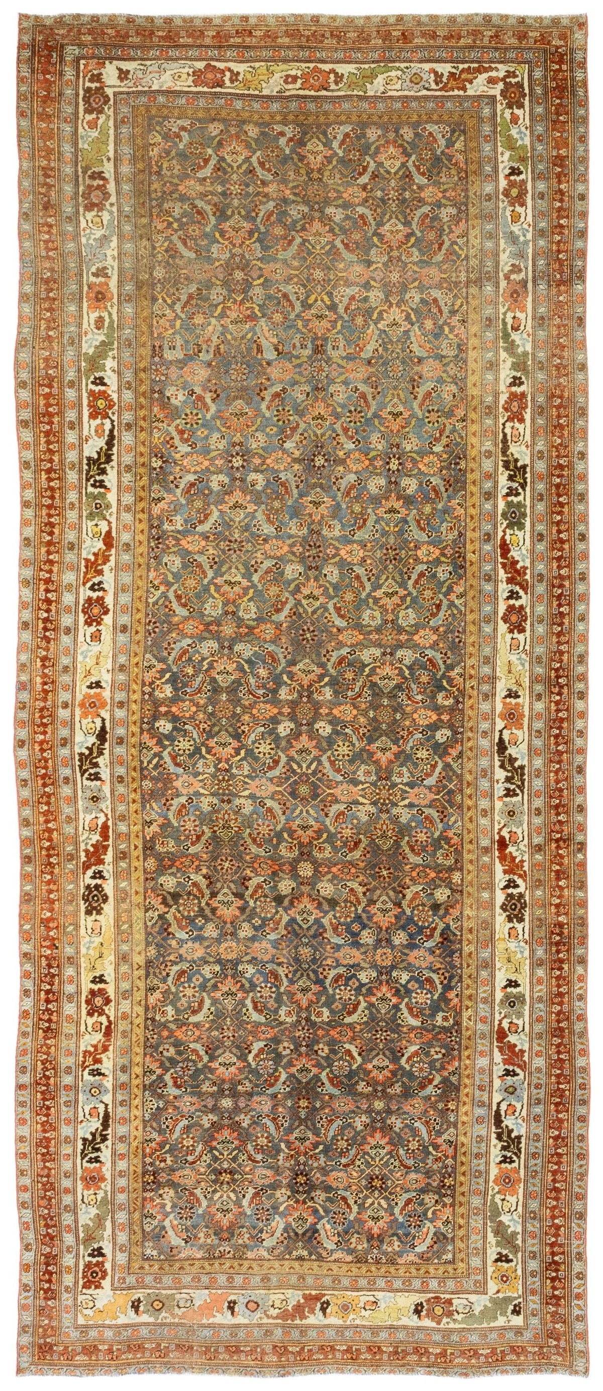 Antique Bijar Handwoven Tribal Rug