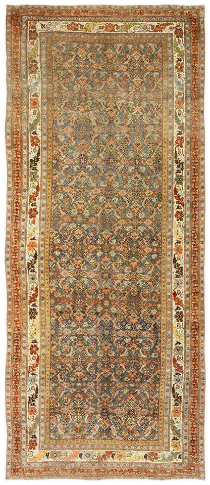 Antique Bijar Handwoven Tribal Rug