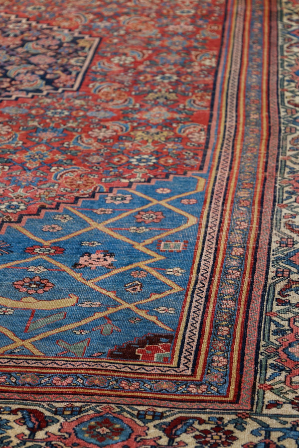 Vintage Bijar Handwoven Tribal Rug, J79903
