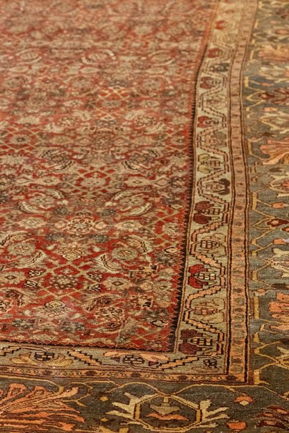 Vintage Bijar Handwoven Tribal Rug, J86130