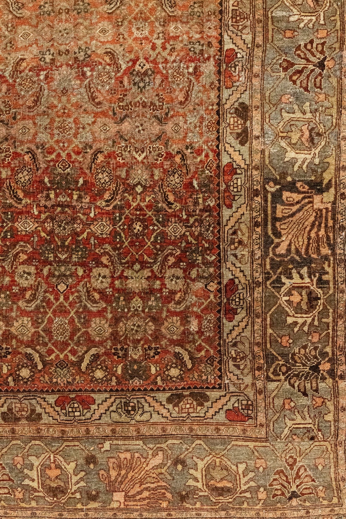 Vintage Bijar Handwoven Tribal Rug, J86130