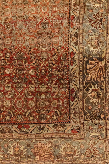 Vintage Bijar Handwoven Tribal Rug, J86130