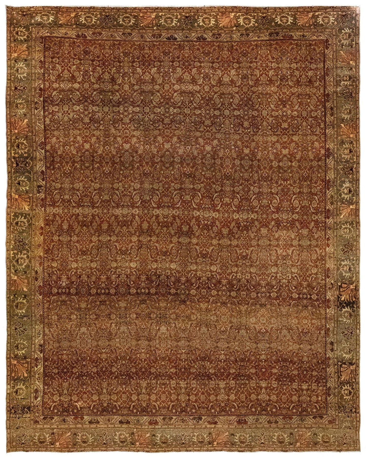 Vintage Bijar Handwoven Tribal Rug