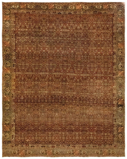 Vintage Bijar Handwoven Tribal Rug