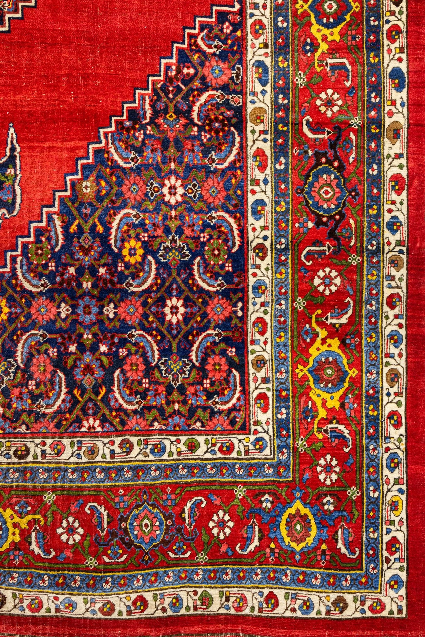 Antique Bijar Handwoven Tribal Rug, J87297