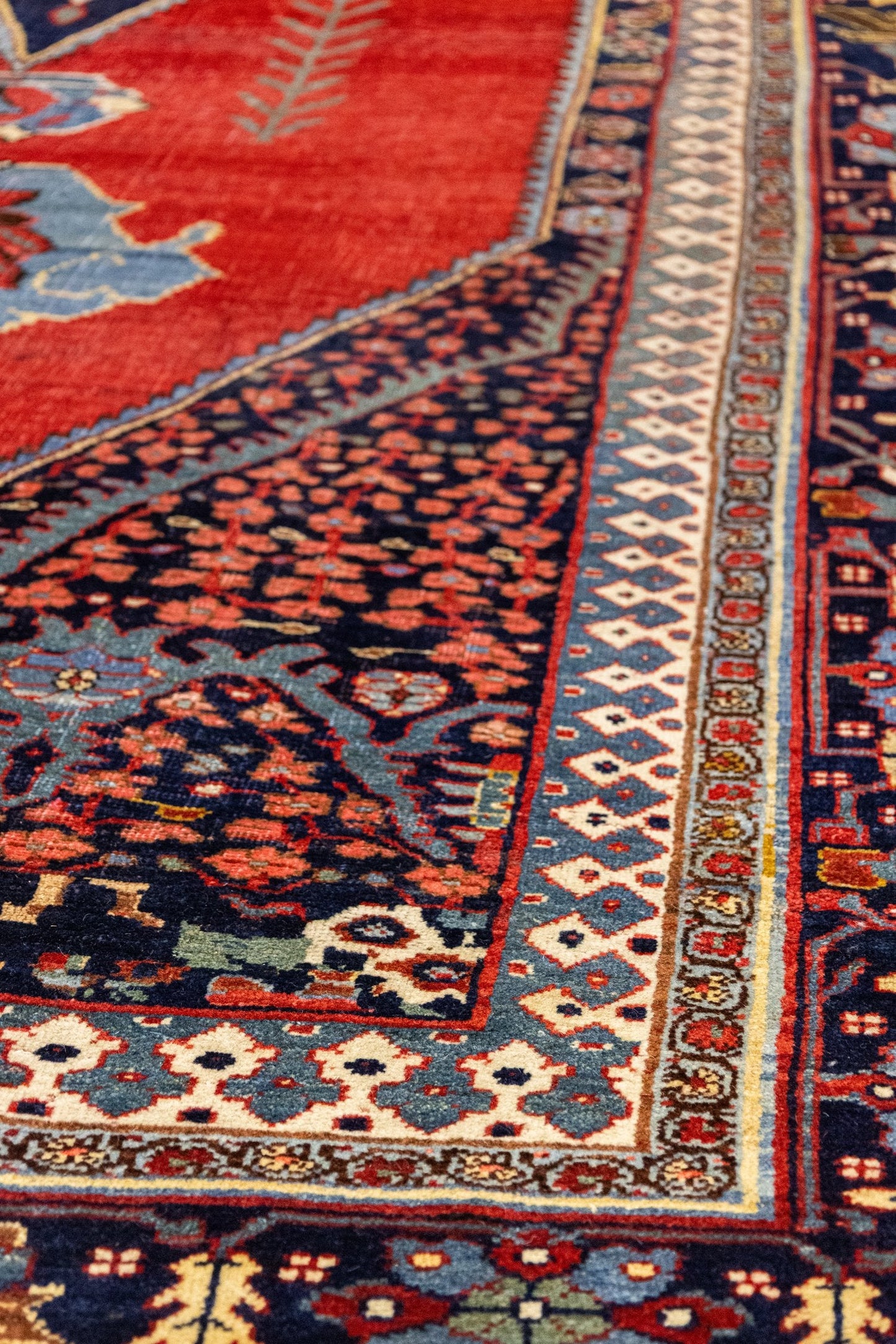 Antique Bijar Handwoven Tribal Rug, J87298