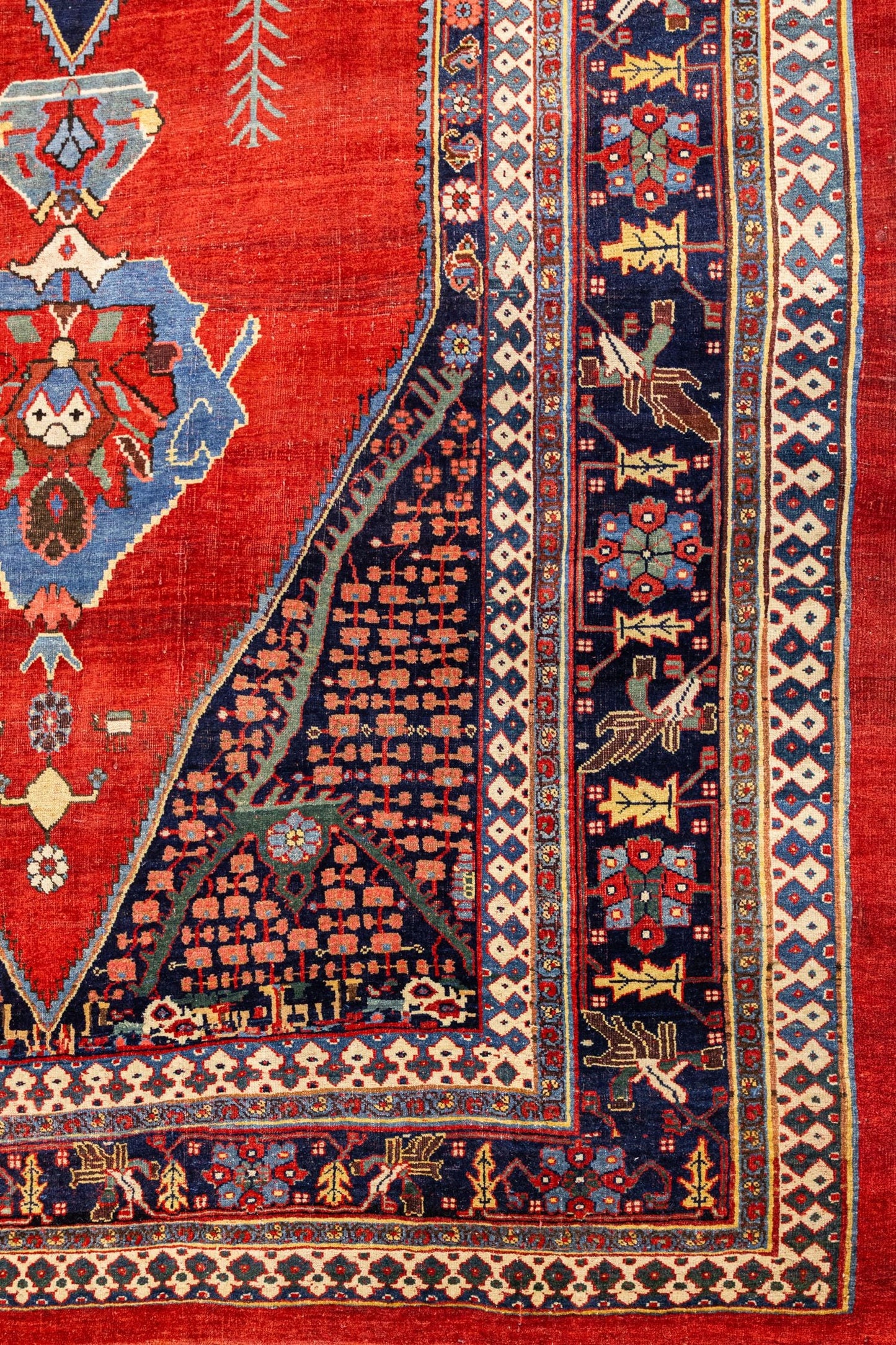 Antique Bijar Handwoven Tribal Rug, J87298