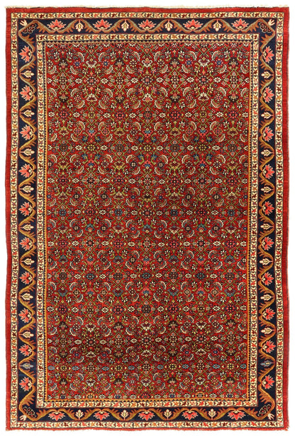 Antique Bijar Handwoven Tribal Rug