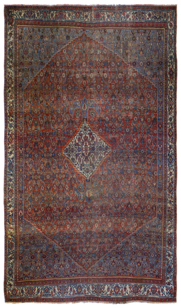 Vintage Bijar Handwoven Tribal Rug, JF8784