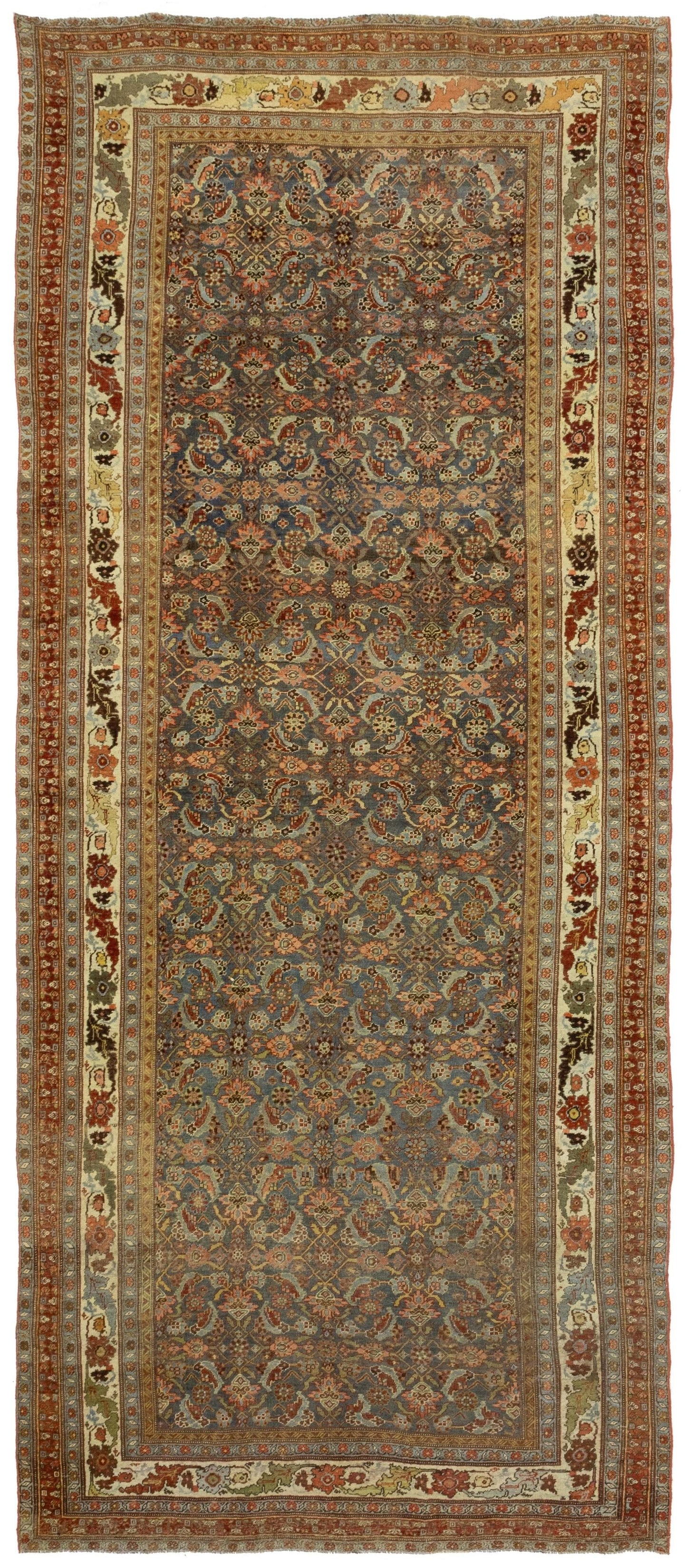 Antique Bijar Handwoven Tribal Rug