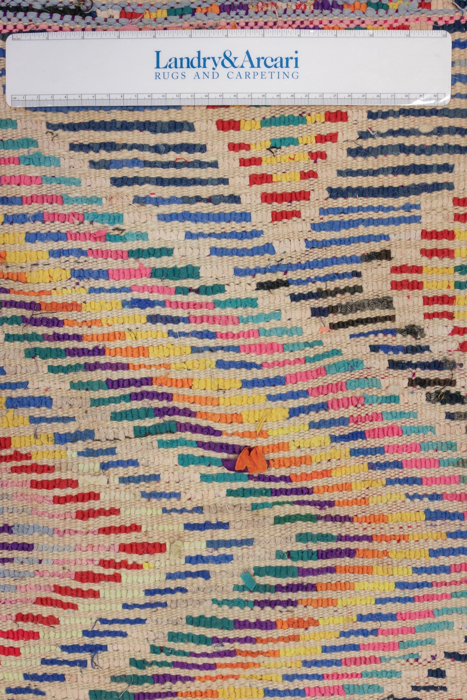 Vintage Boucherouite Handwoven Tribal Rug, J71861