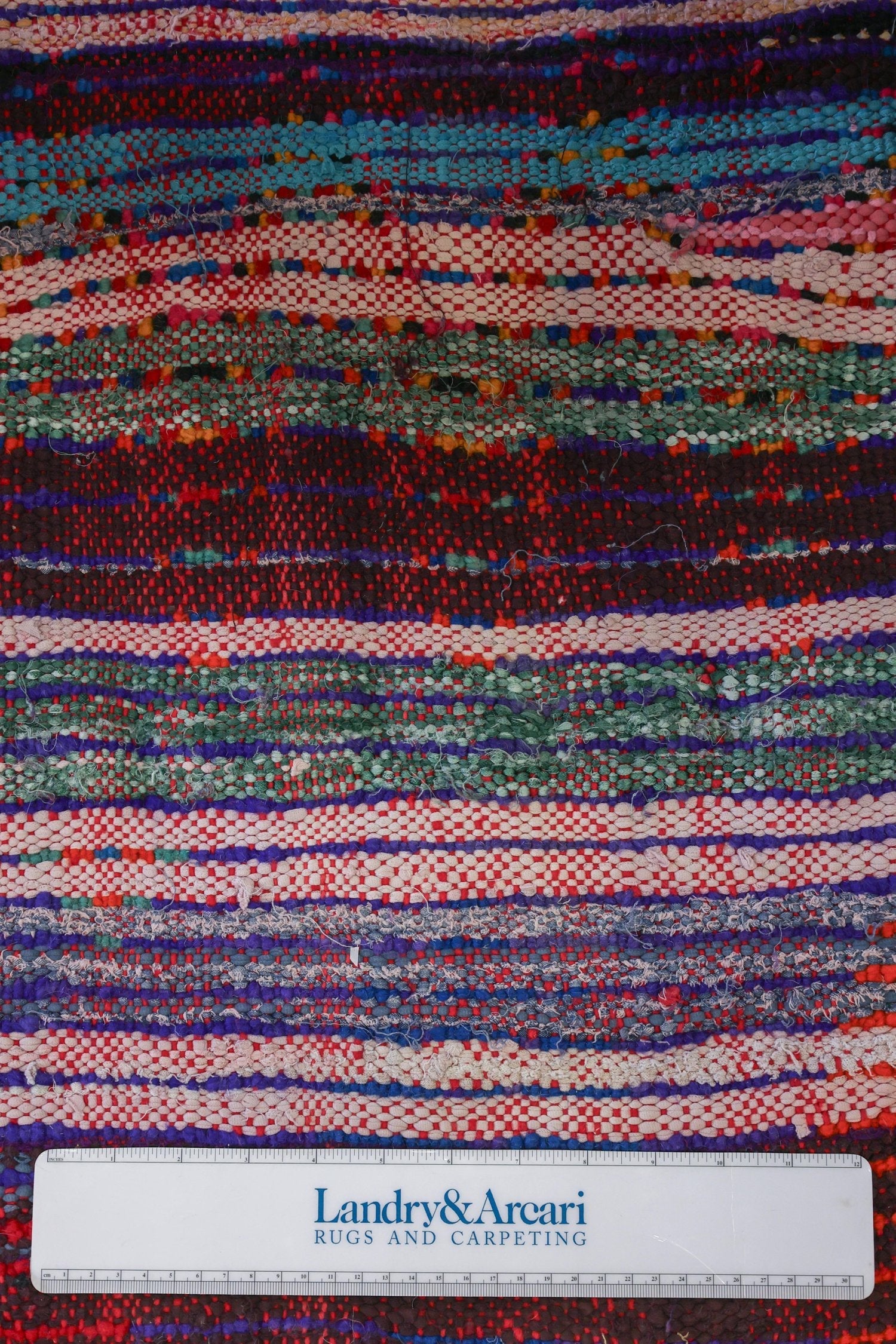Vintage Boucherouite Handwoven Tribal Rug, J71886